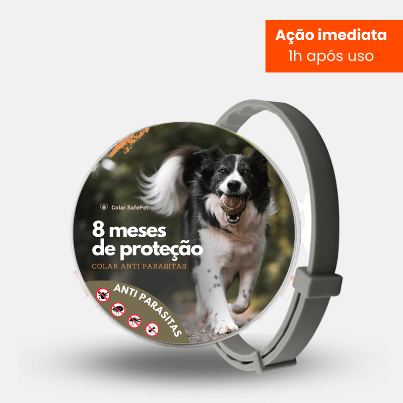 Colar Anti Pulgas 8 Meses - Proteção Completa para PET