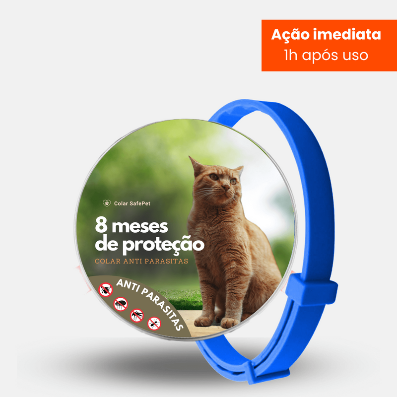 Colar Anti Pulgas 8 Meses - Proteção Completa para PET