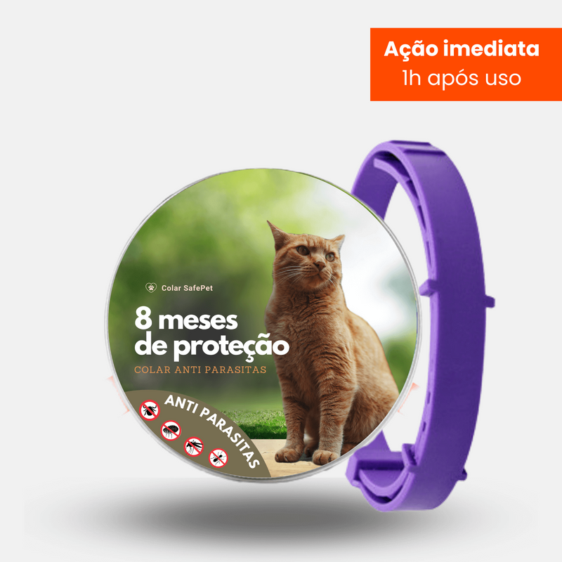 Colar Anti Pulgas 8 Meses - Proteção Completa para PET