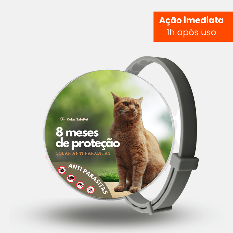 Colar Anti Pulgas 8 Meses - Proteção Completa para PET