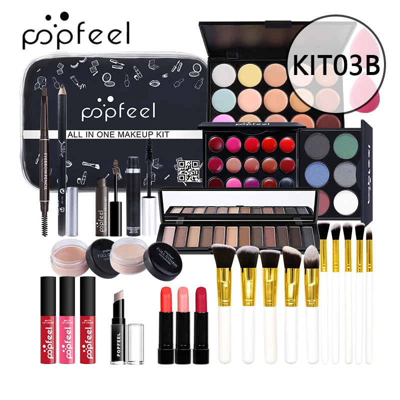 Kit Maquiagem POPFEEL Completo - 8/56 Peças