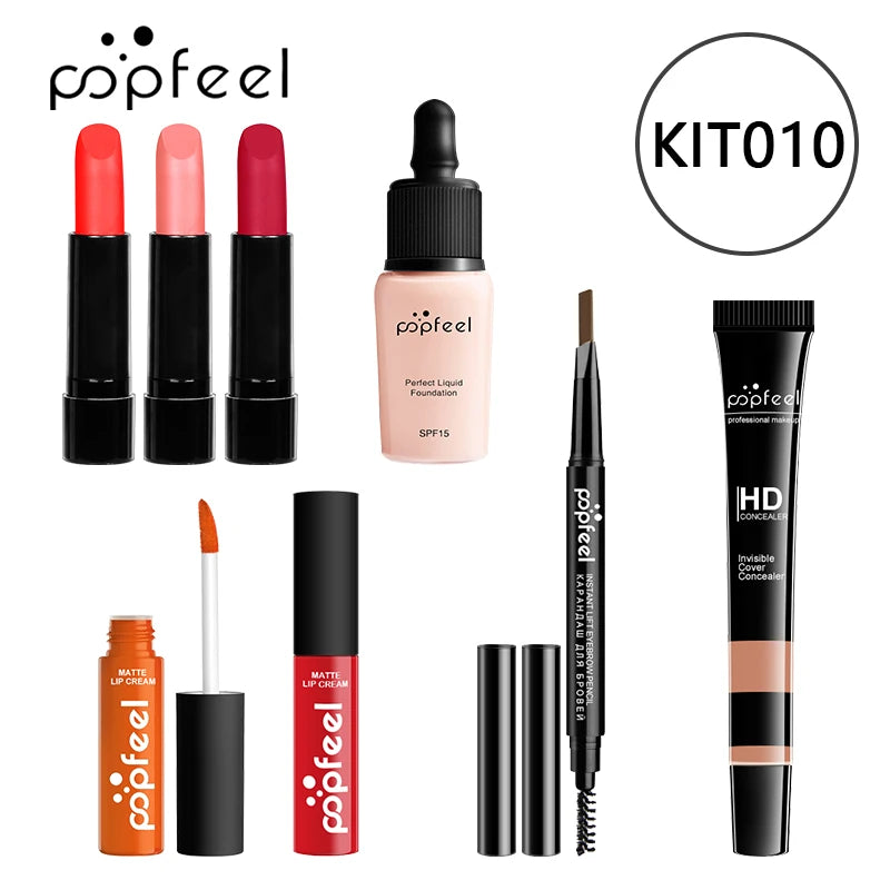 Kit Maquiagem POPFEEL Completo - 8/56 Peças