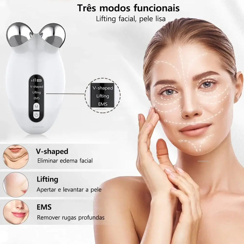 Massageador Facial Peicon EMS - Limpeza Profunda