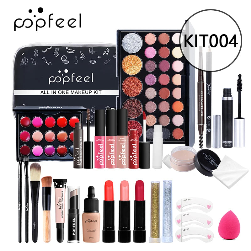 Kit Maquiagem POPFEEL Completo - 8/56 Peças