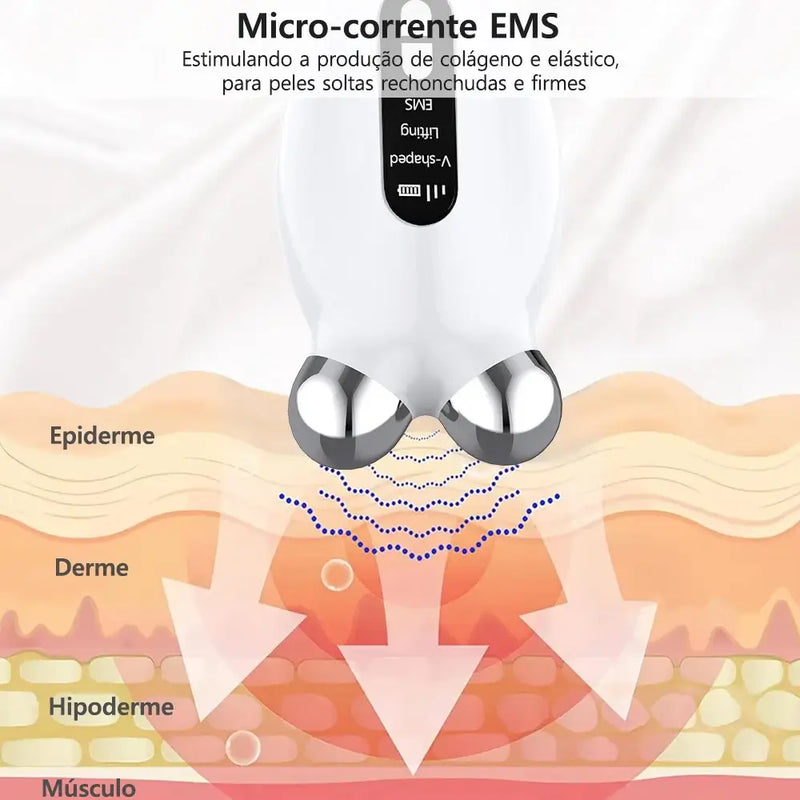 Massageador Facial Peicon EMS - Limpeza Profunda