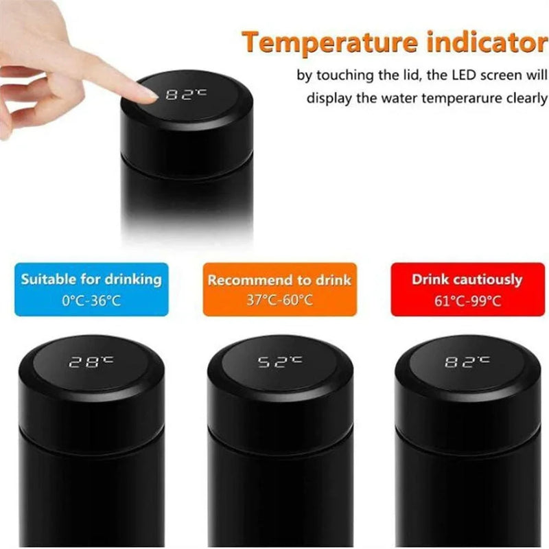 Garrafa Térmica Inteligente 500ml - Aço Inoxidável